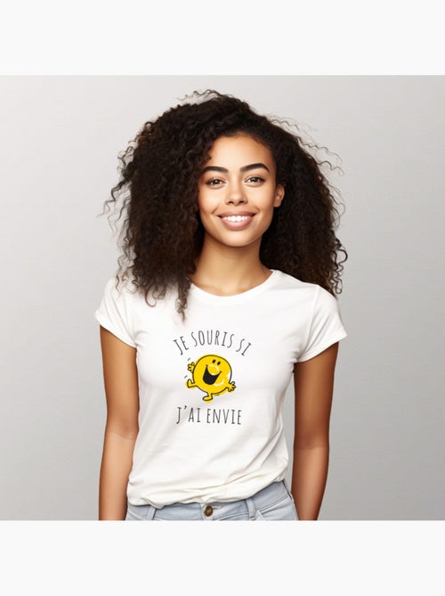 T-shirt Femme - JE SOURIS SI J'AI ENVIE - Kiabi