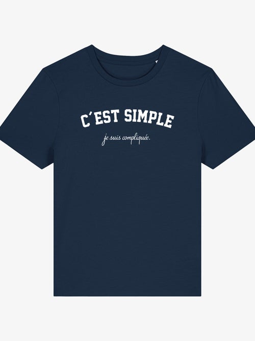 T-shirt Femme - JE SUIS COMPLIQUEE - Kiabi T-shirt Femme - JE SUIS COMPLIQUEE - Kiabi