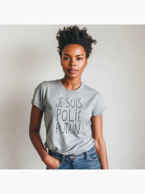T-shirt Femme - JE SUIS POLIE - Kiabi T-shirt Femme - JE SUIS POLIE - Kiabi