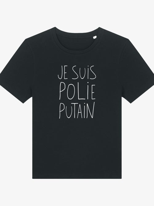 T-shirt Femme - JE SUIS POLIE - Kiabi T-shirt Femme - JE SUIS POLIE - Kiabi