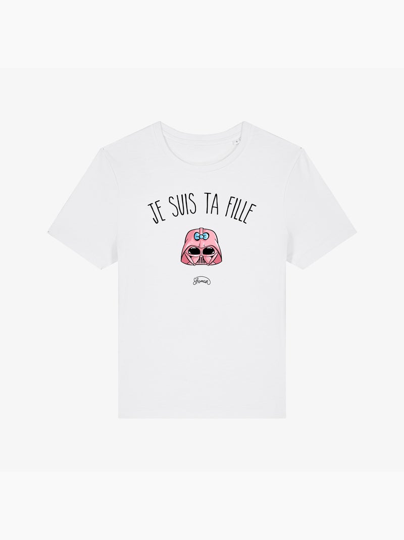 T-shirt Femme - JE SUIS TA FILLE Blanc - Kiabi