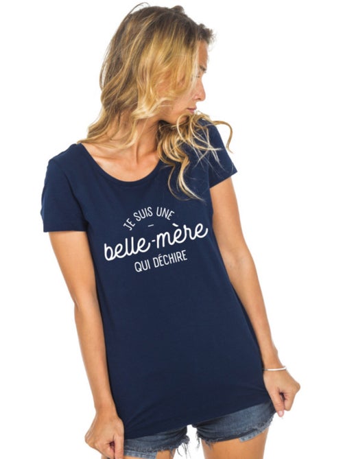 T-shirt Femme - JE SUIS UNE BELLE-MÈRE QUI DÉCHIRE - Kiabi T-shirt Femme - JE SUIS UNE BELLE-MÈRE QUI DÉCHIRE - Kiabi