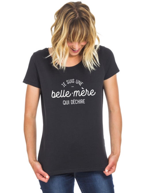 T-shirt Femme - JE SUIS UNE BELLE-MÈRE QUI DÉCHIRE - Kiabi T-shirt Femme - JE SUIS UNE BELLE-MÈRE QUI DÉCHIRE - Kiabi