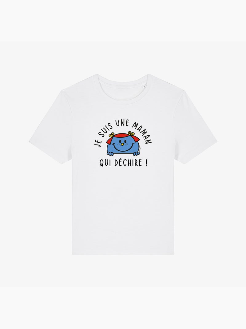 T-shirt Femme - JE SUIS UNE MAMAN QUI DECHIRE Blanc - Kiabi