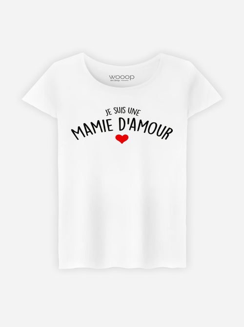 T-shirt Femme - JE SUIS UNE MAMIE D'AMOUR - Kiabi T-shirt Femme - JE SUIS UNE MAMIE D'AMOUR - Kiabi