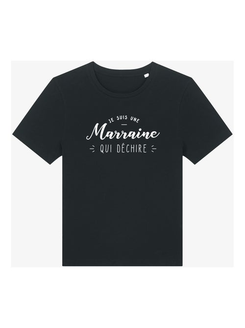 T-shirt Femme - JE SUIS UNE MARRAINE QUI DÉCHIRE - Kiabi T-shirt Femme - JE SUIS UNE MARRAINE QUI DÉCHIRE - Kiabi