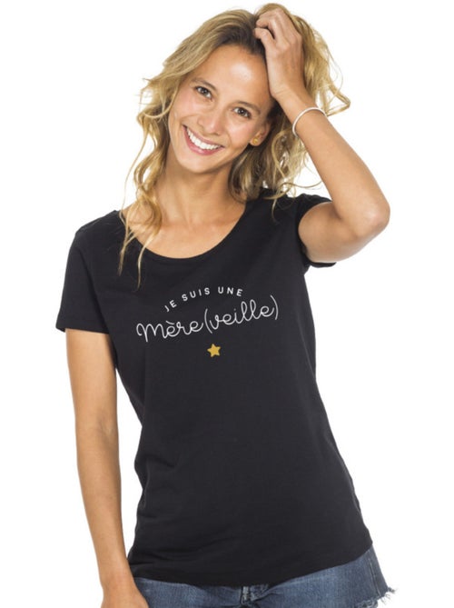 T-shirt Femme - JE SUIS UNE MERE VEILLE - Kiabi T-shirt Femme - JE SUIS UNE MERE VEILLE - Kiabi