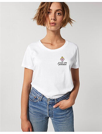 T-shirt femme - je suis une princesse coeur