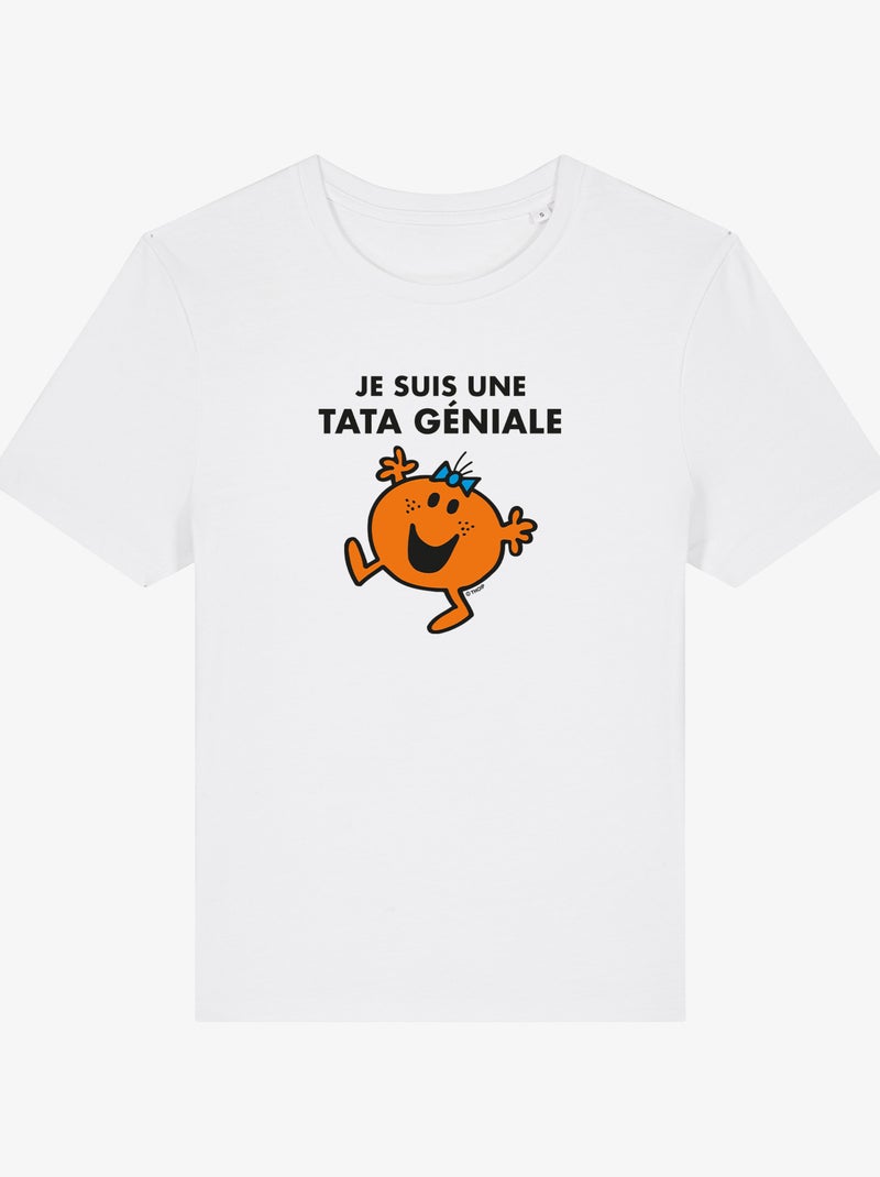 T-shirt Femme - JE SUIS UNE TATA GENIALE Blanc - Kiabi