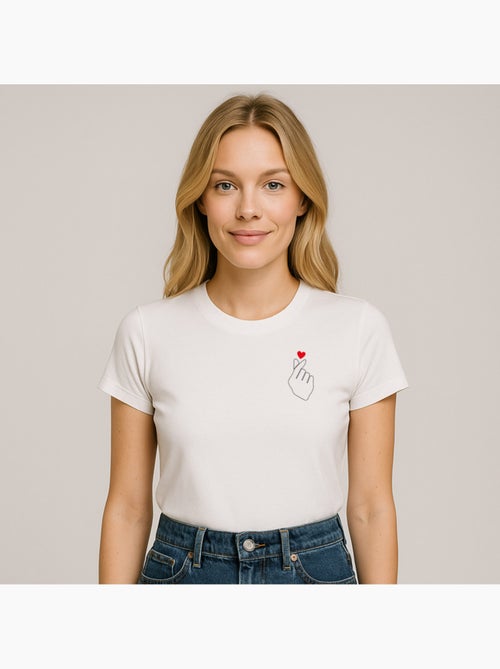 T-shirt Femme - K LOVE CŒUR - Kiabi T-shirt Femme - K LOVE CŒUR - Kiabi