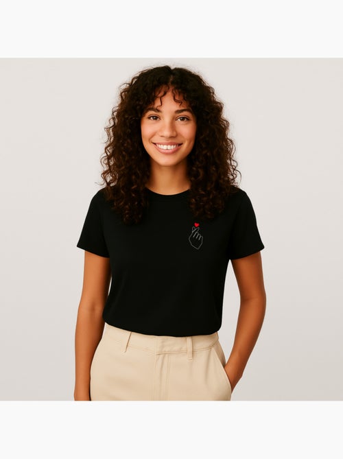 T-shirt Femme - K LOVE CŒUR - Kiabi