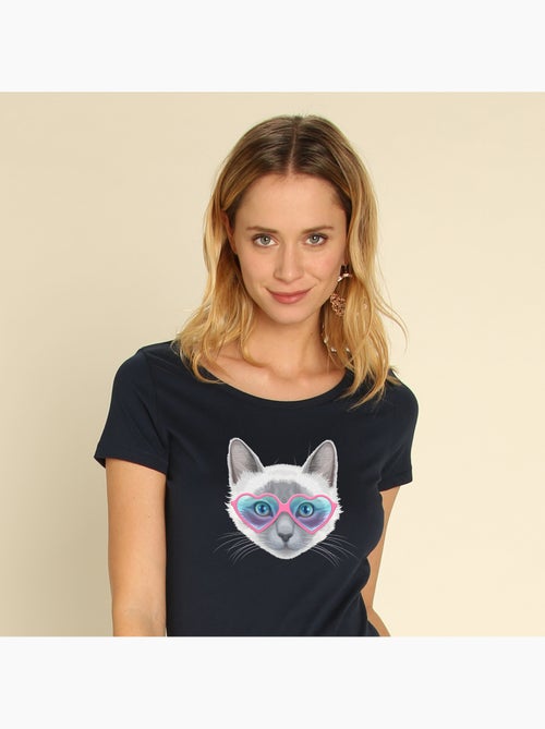 T-shirt Femme - KITTY SUNGLASSES - Kiabi T-shirt Femme - KITTY SUNGLASSES - Kiabi