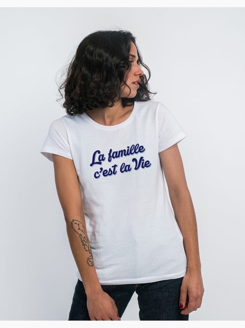 T-shirt Femme - LA FAMILLE C'EST LA VIE - Kiabi