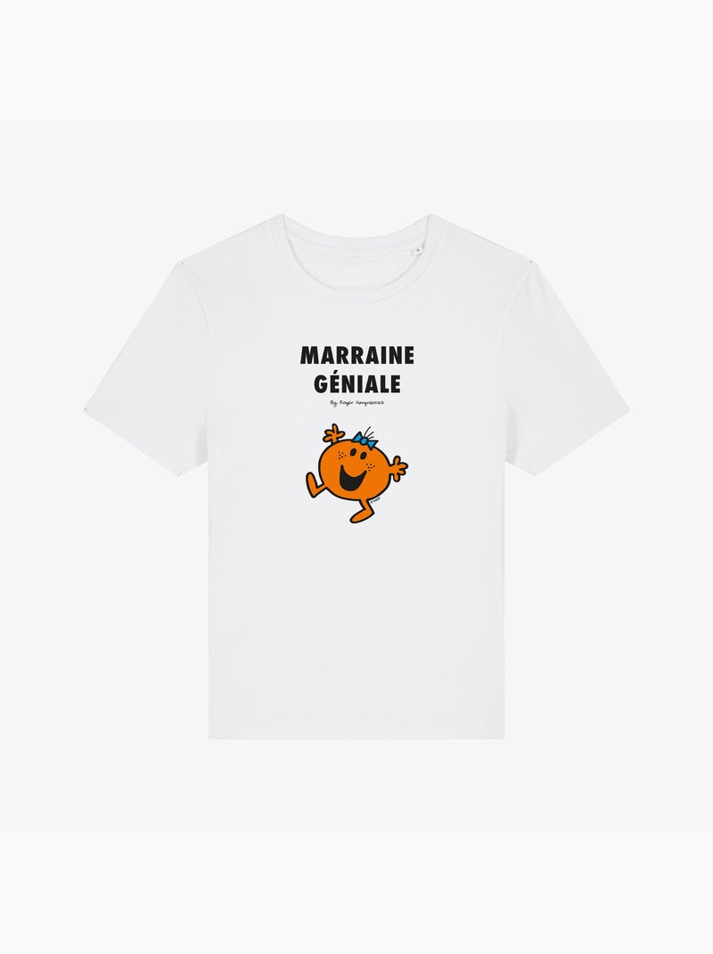 T-shirt Femme - LA PLUS GÉNIALE DES MARRAINES 2 Blanc - Kiabi