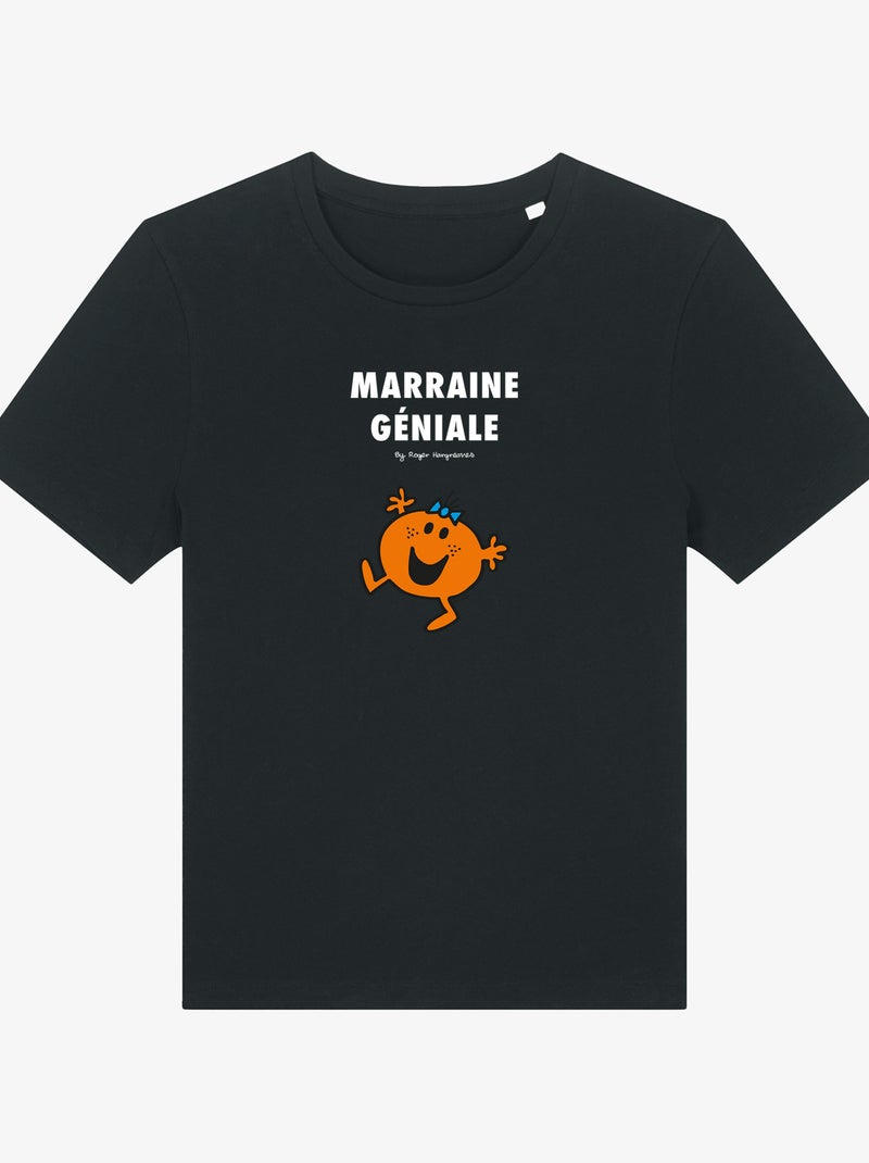 T-shirt Femme - LA PLUS GÉNIALE DES MARRAINES 2 Noir - Kiabi