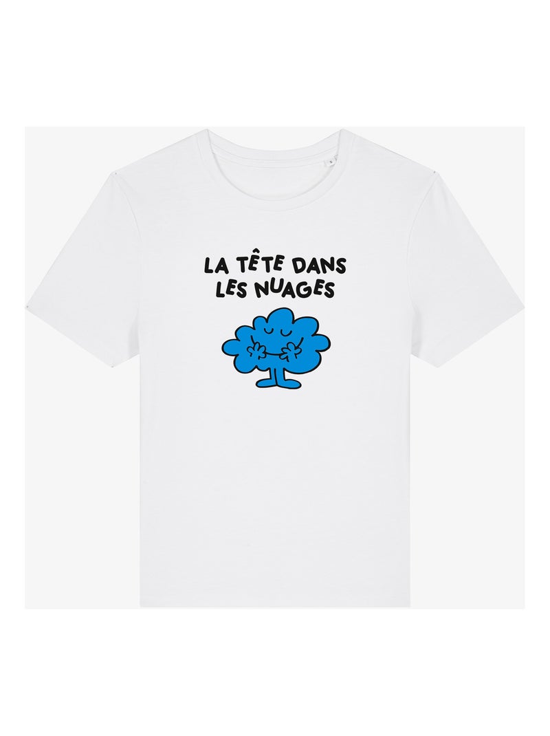 T-shirt Femme - LA TETE DANS LES NUAGES 2 Blanc - Kiabi