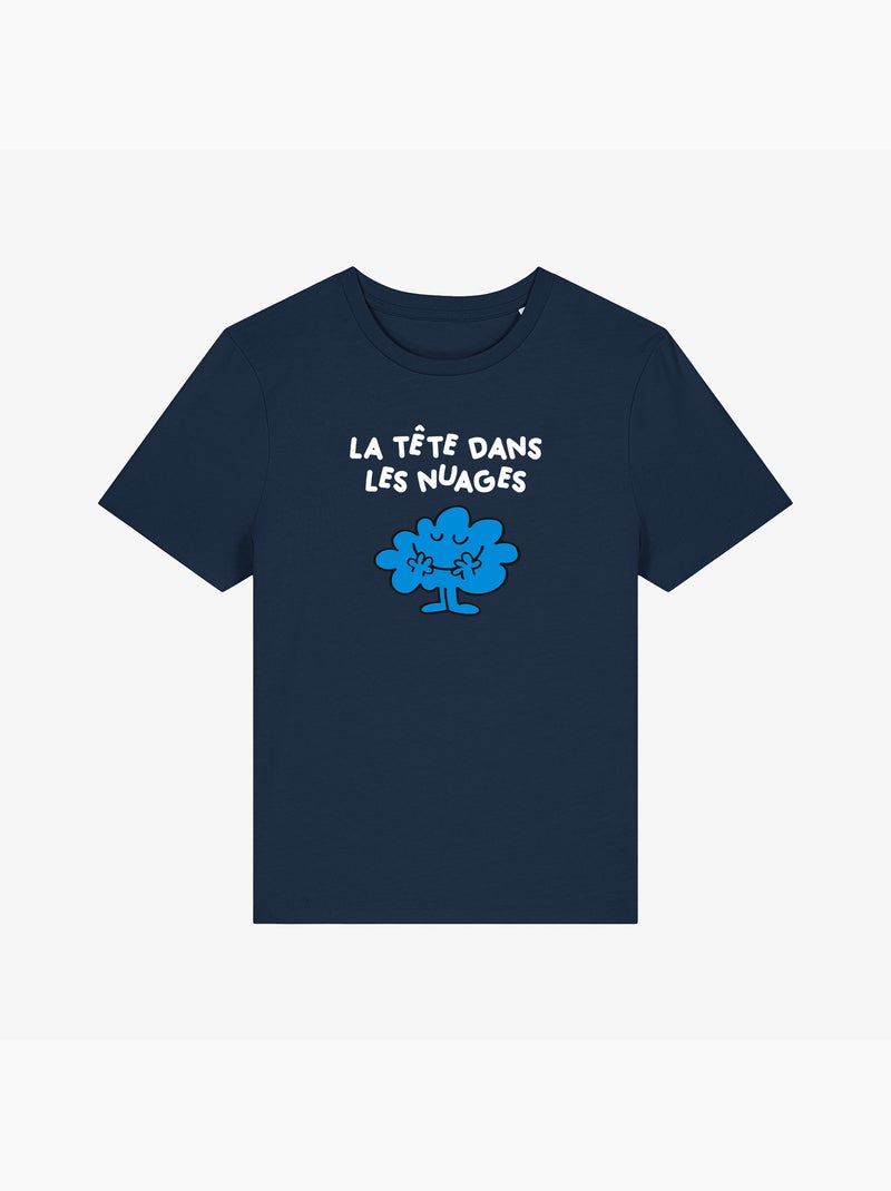 T-shirt Femme - LA TETE DANS LES NUAGES 2 Bleu marine - Kiabi