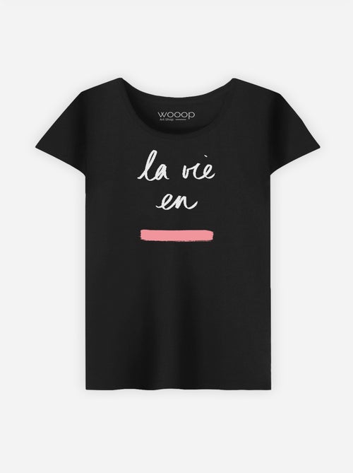 T-shirt Femme - LA VIE EN ROSE - Kiabi T-shirt Femme - LA VIE EN ROSE - Kiabi