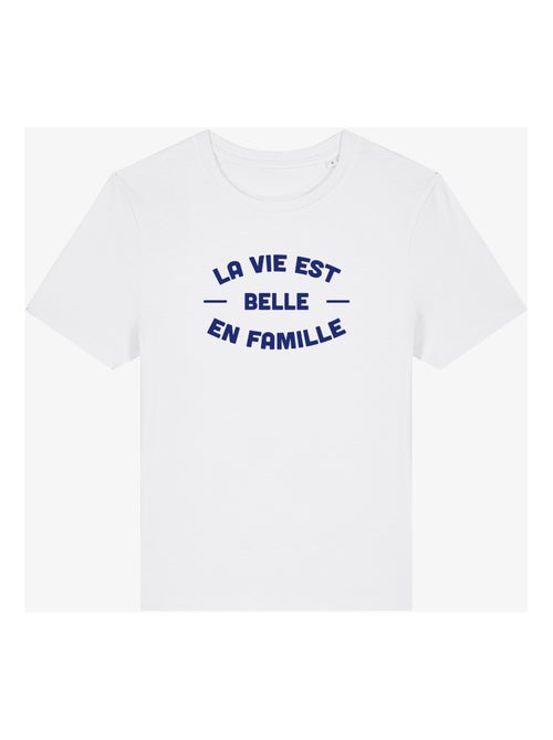 T-shirt Femme - LA VIE EST BELLE EN FAMILLE 2 FACE - Kiabi T-shirt Femme - LA VIE EST BELLE EN FAMILLE 2 FACE - Kiabi