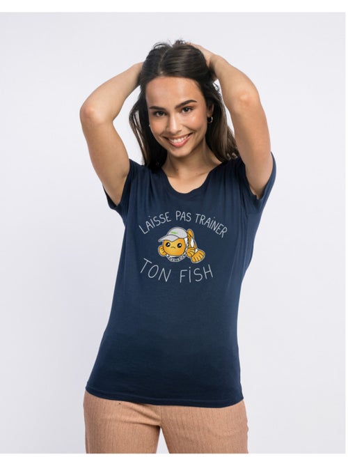T-shirt Femme - LAISSE PAS TRAINER TON FISH - Kiabi T-shirt Femme - LAISSE PAS TRAINER TON FISH - Kiabi