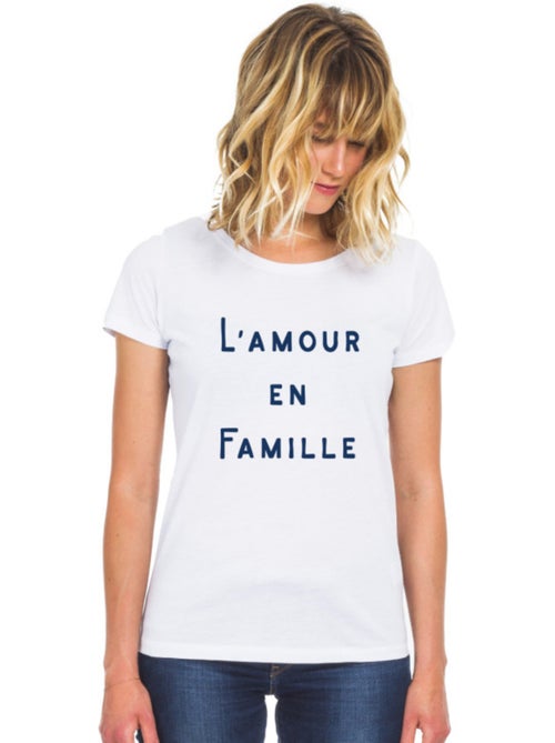 T-shirt Femme - L'AMOUR EN FAMILLE WAF - Kiabi