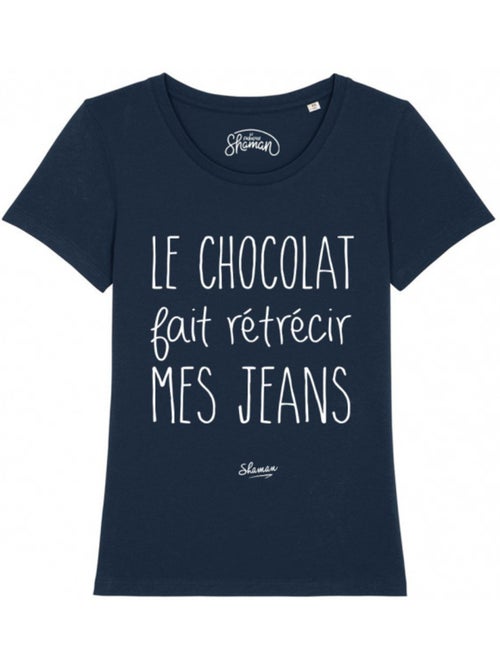 T-shirt Femme - LE CHOCOLAT FAIT RETRECIR MES JEANS - Kiabi T-shirt Femme - LE CHOCOLAT FAIT RETRECIR MES JEANS - Kiabi