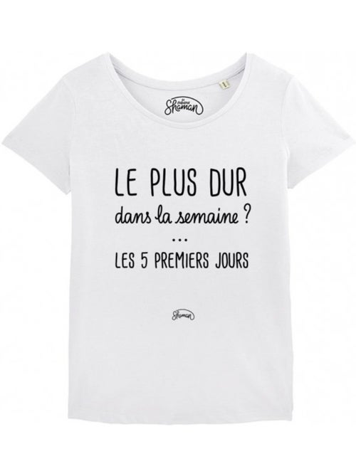 T-shirt Femme - LE PLUS DUR DANS LA SEMAINE - Kiabi T-shirt Femme - LE PLUS DUR DANS LA SEMAINE - Kiabi