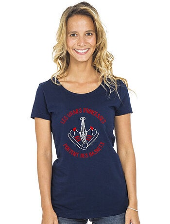 T-shirt Femme - LES VRAIES PRINCESSES PORTENT DES BASKETS