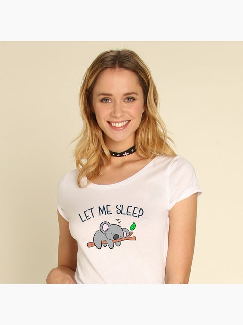 T-shirt Femme - LET ME SLEEP - Kiabi T-shirt Femme - LET ME SLEEP - Kiabi