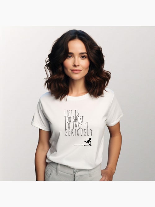 T-shirt Femme - LIFE IS TOO SHORT - Kiabi T-shirt Femme - LIFE IS TOO SHORT - Kiabi