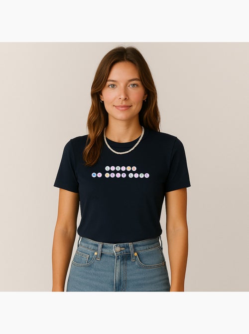 T-shirt Femme - LIVING MY BEST LIFE - Kiabi T-shirt Femme - LIVING MY BEST LIFE - Kiabi