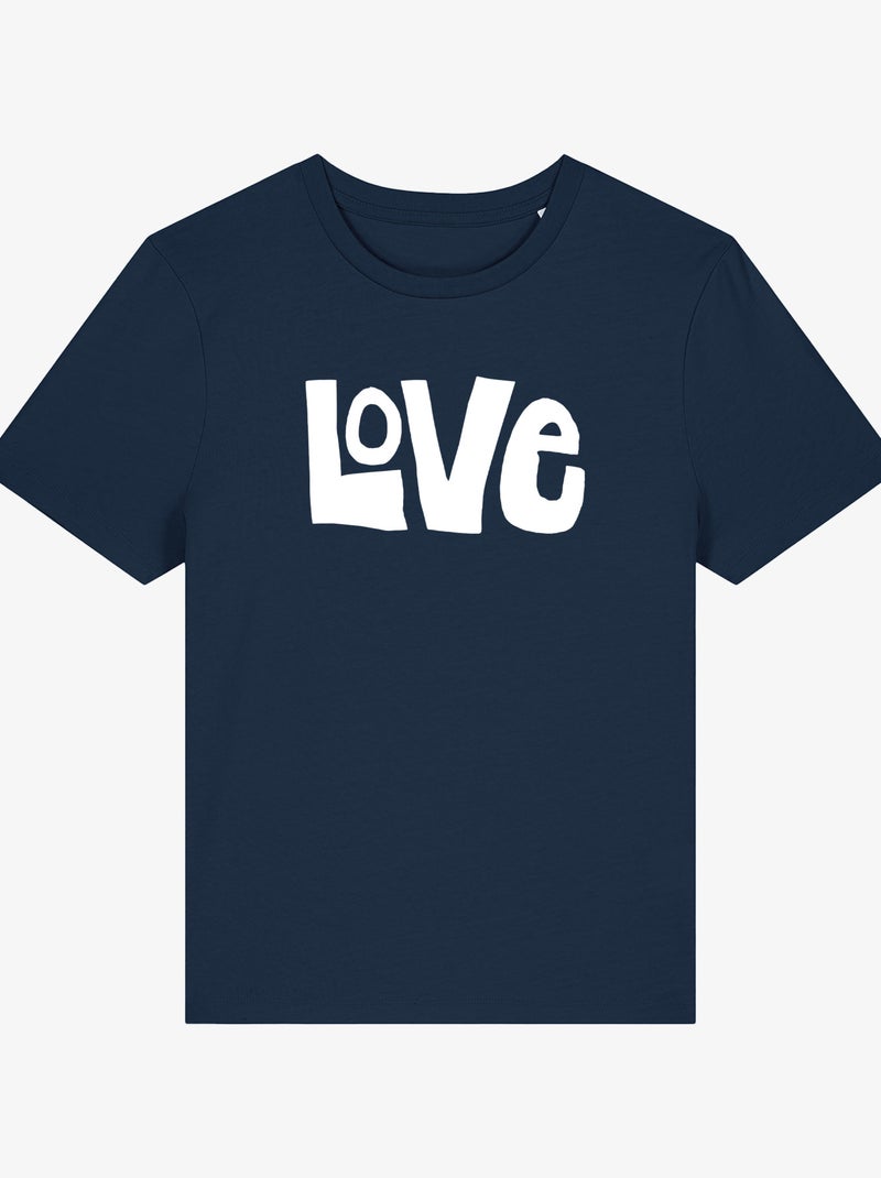 T-shirt Femme - LOVE Bleu marine - Kiabi