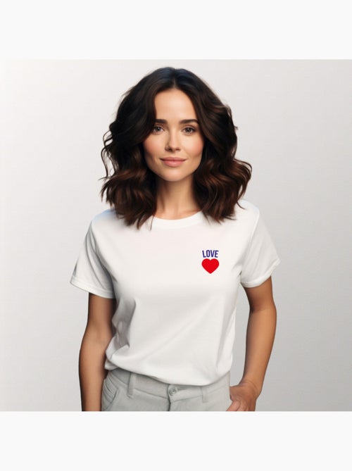 T-shirt Femme - LOVE CŒUR - Kiabi T-shirt Femme - LOVE CŒUR - Kiabi