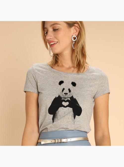 T-shirt Femme - LOVE PANDA - Kiabi