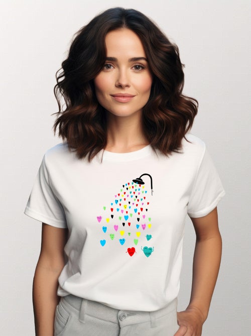 T-shirt Femme - LOVE SHOWER - Kiabi