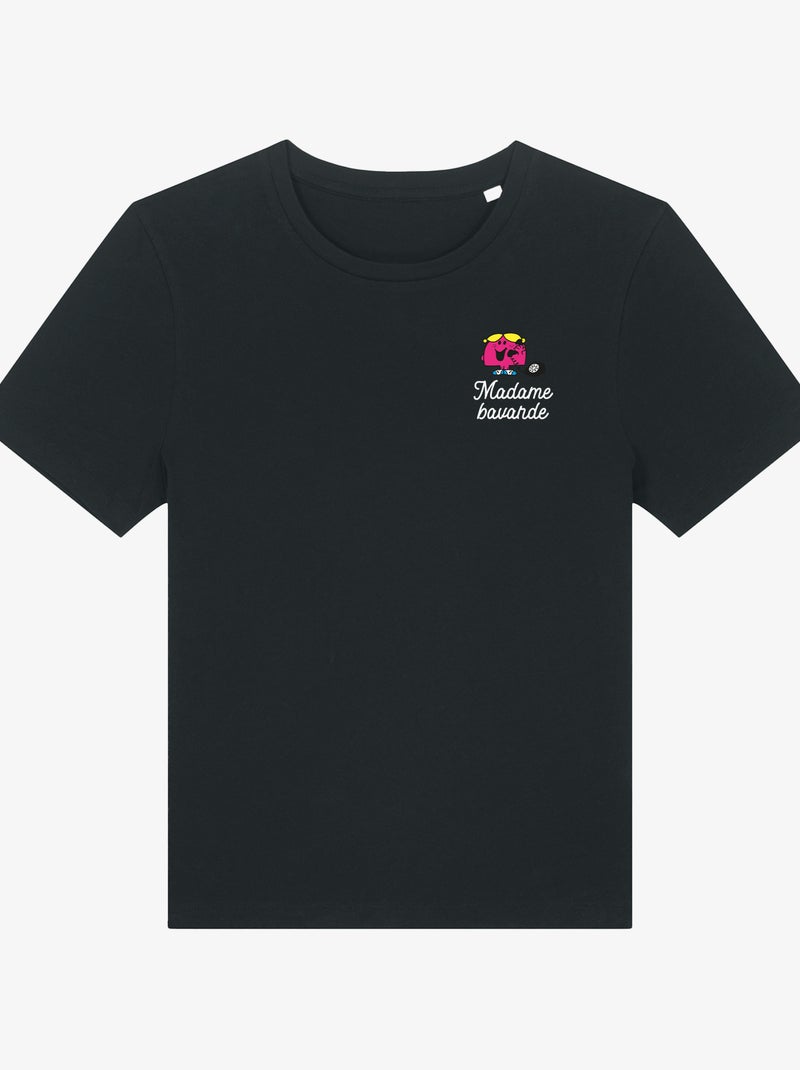 T-shirt Femme - MADAME BAVARDE COEUR Noir - Kiabi