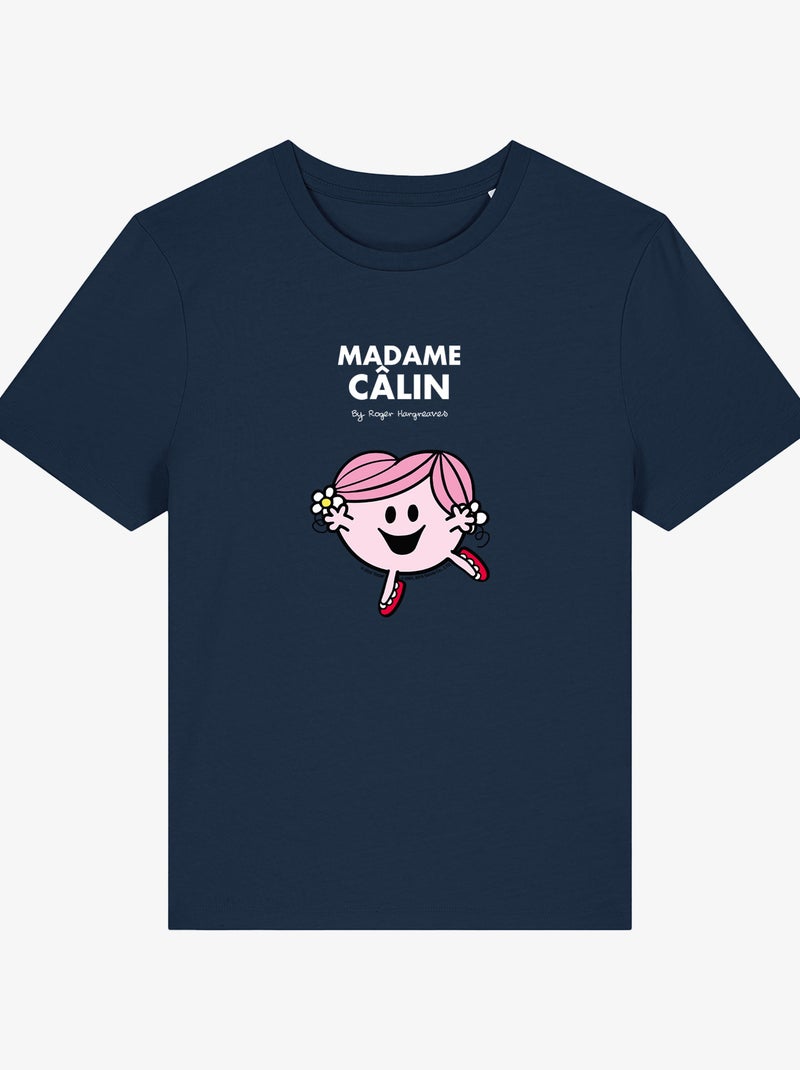 T-shirt Femme - MADAME CÂLIN Bleu marine - Kiabi