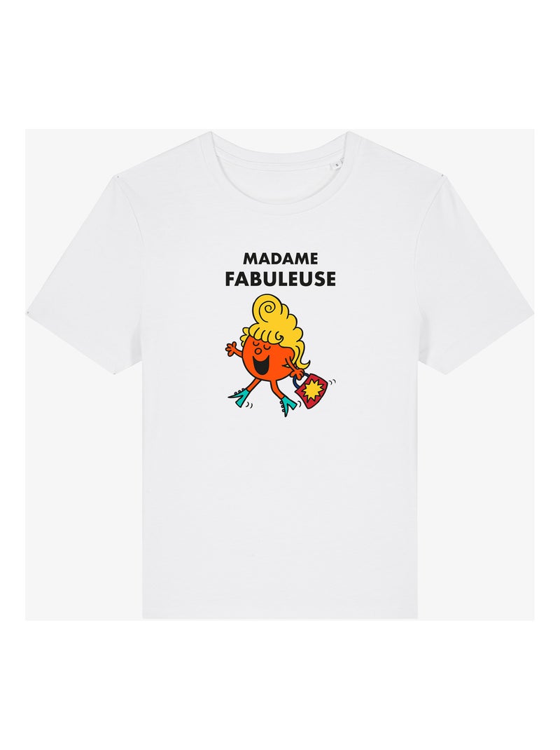 T-shirt Femme - MADAME FABULEUSE Blanc - Kiabi