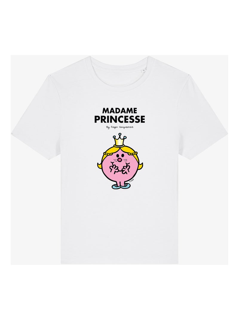 T-shirt Femme - MADAME PRINCESSE Blanc - Kiabi