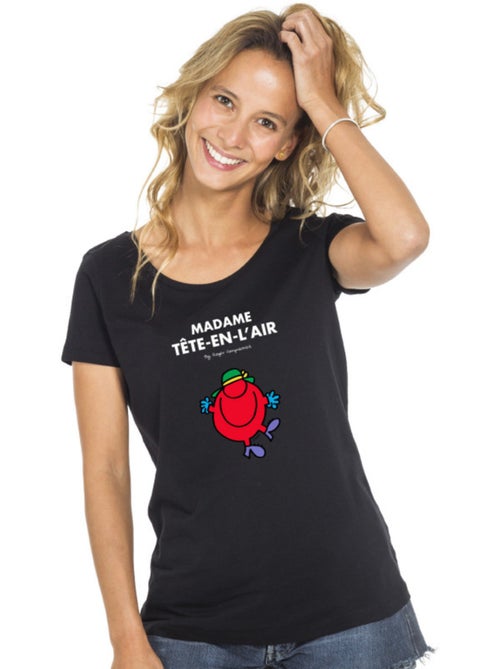 T-shirt Femme - MADAME TÊTE EN L'AIR - Kiabi