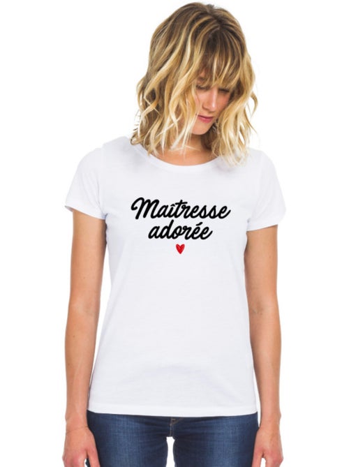 T-shirt Femme - MAÎTRESSE ADORÉE - Kiabi T-shirt Femme - MAÎTRESSE ADORÉE - Kiabi