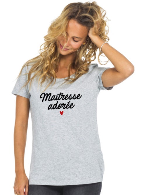 T-shirt Femme - MAÎTRESSE ADORÉE - Kiabi T-shirt Femme - MAÎTRESSE ADORÉE - Kiabi