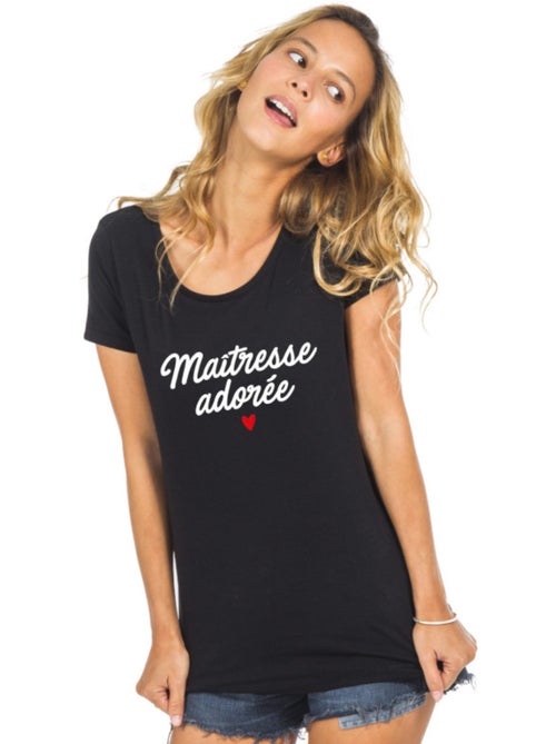 T-shirt Femme - MAÎTRESSE ADORÉE - Kiabi T-shirt Femme - MAÎTRESSE ADORÉE - Kiabi