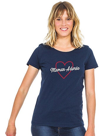 T-shirt femme - maman adorée 2 waf