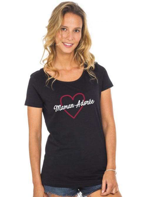 T-shirt Femme - MAMAN ADORÉE 2 WAF - Kiabi