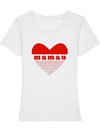 T-shirt femme - maman cœur rouge