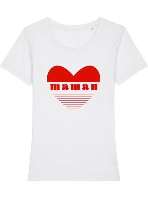 T-shirt Femme - MAMAN CŒUR ROUGE - Kiabi T-shirt Femme - MAMAN CŒUR ROUGE - Kiabi