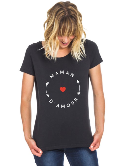 T-shirt Femme - MAMAN D'AMOUR 2 MPT - Kiabi T-shirt Femme - MAMAN D'AMOUR 2 MPT - Kiabi