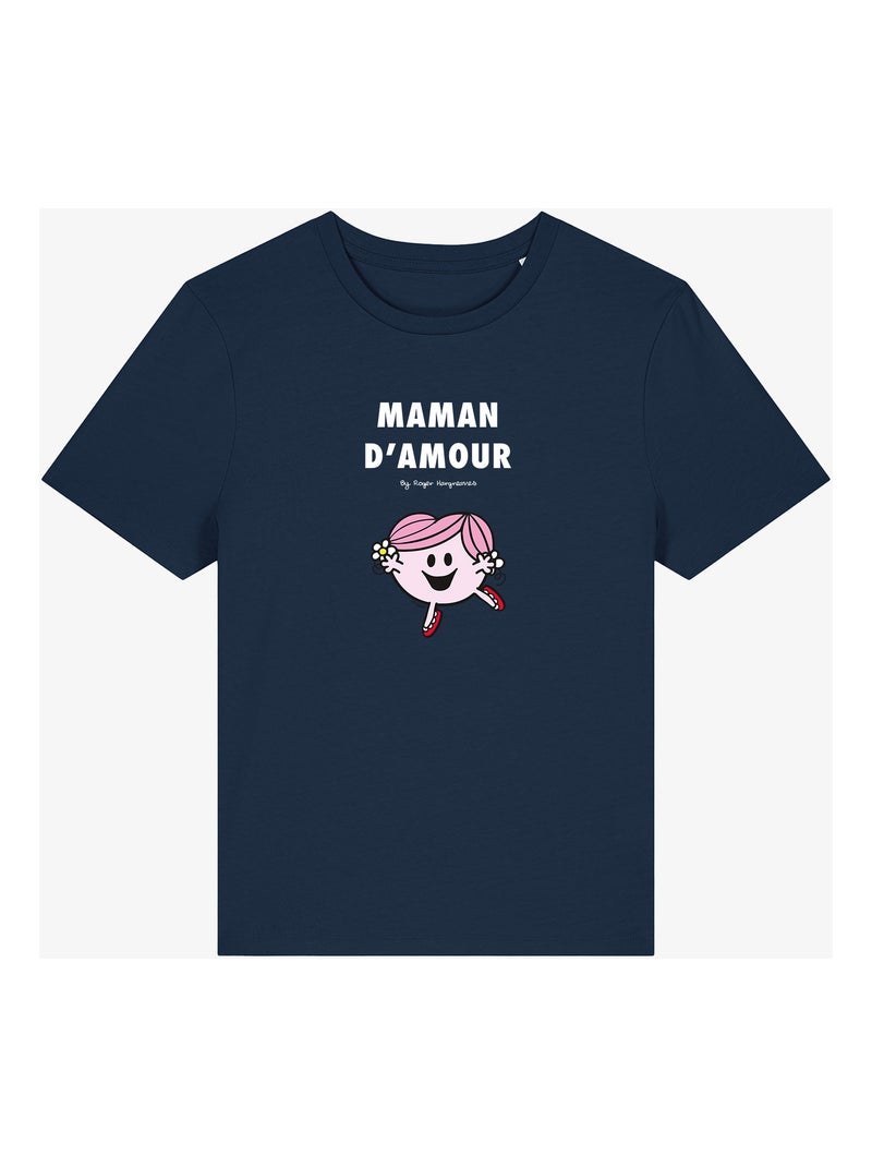 T-shirt Femme - MAMAN D'AMOUR Bleu marine - Kiabi