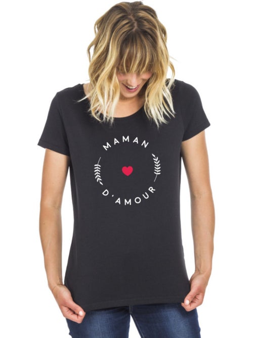 T-shirt Femme - MAMAN D'AMOUR - Kiabi T-shirt Femme - MAMAN D'AMOUR - Kiabi